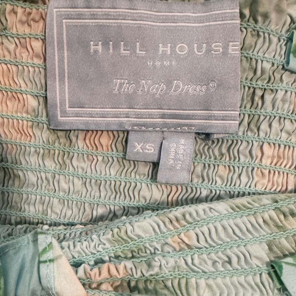 Hill House Elizabeth Mini Nap Dress in Blue Roses Cotton XS - Picture 5 of 6